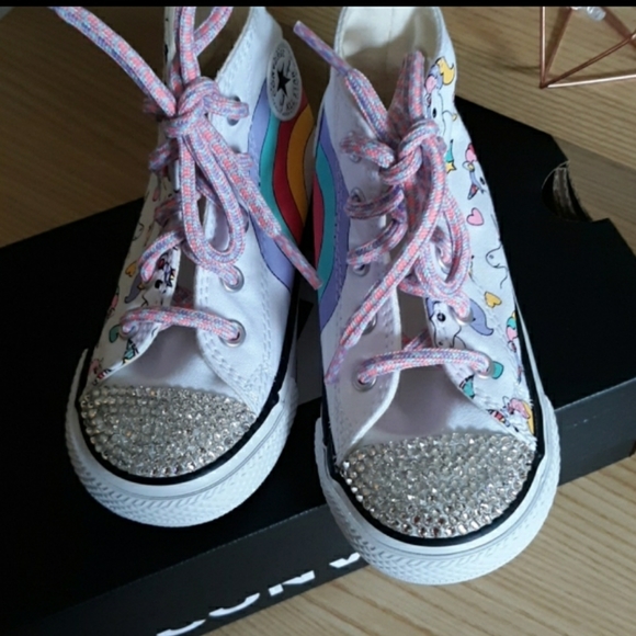 Bling Unicorn Rainbow Converse - Picture 3 of 6